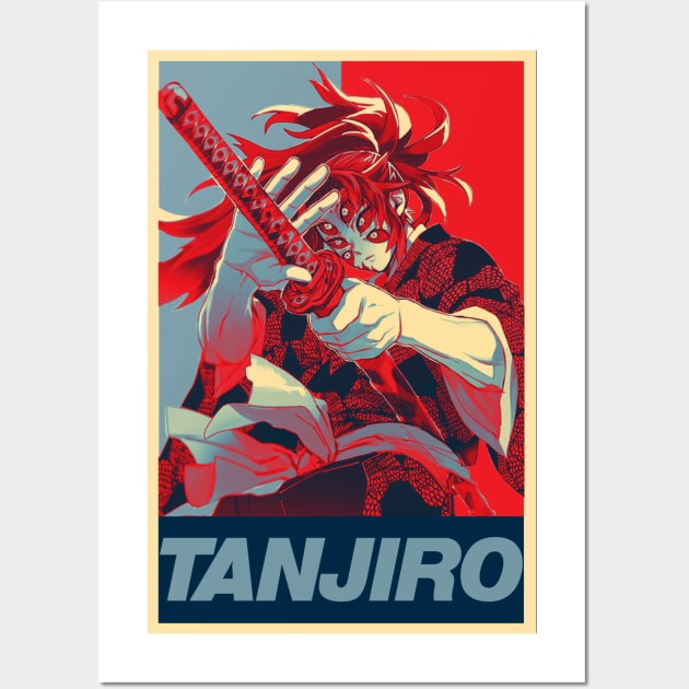 Tanjiro Kamado demon Wall Art by Abdoss